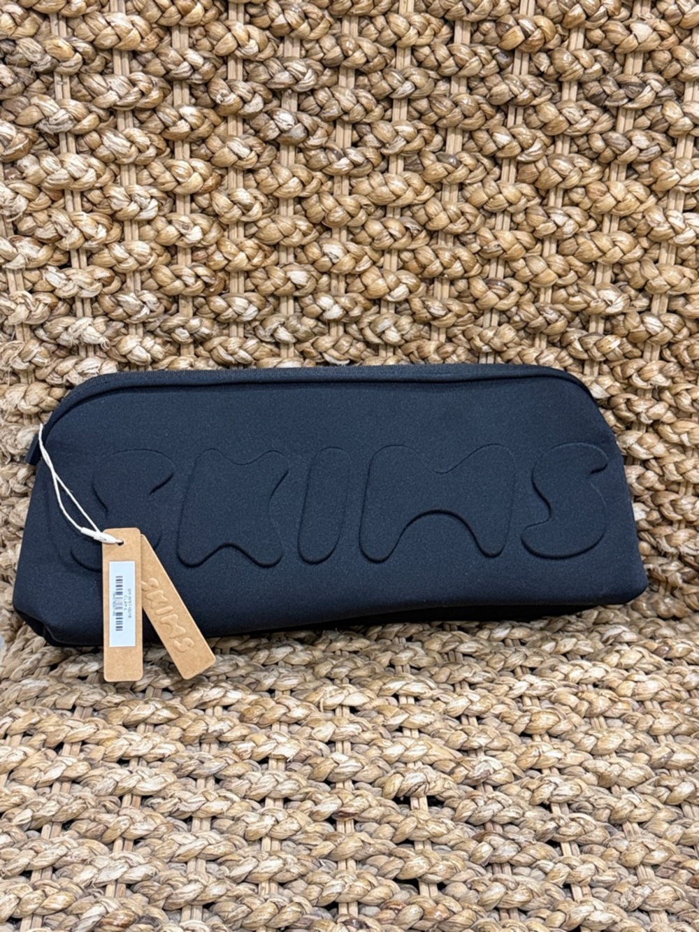 Skims Black Neoprene Pouch Large